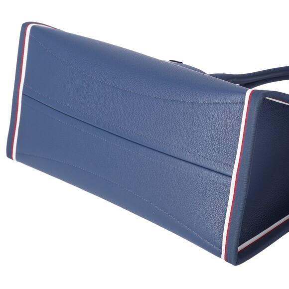 Christian Louboutin Nastrolbi Tote Bag Blue Red White Leather - Picture 7 of 8